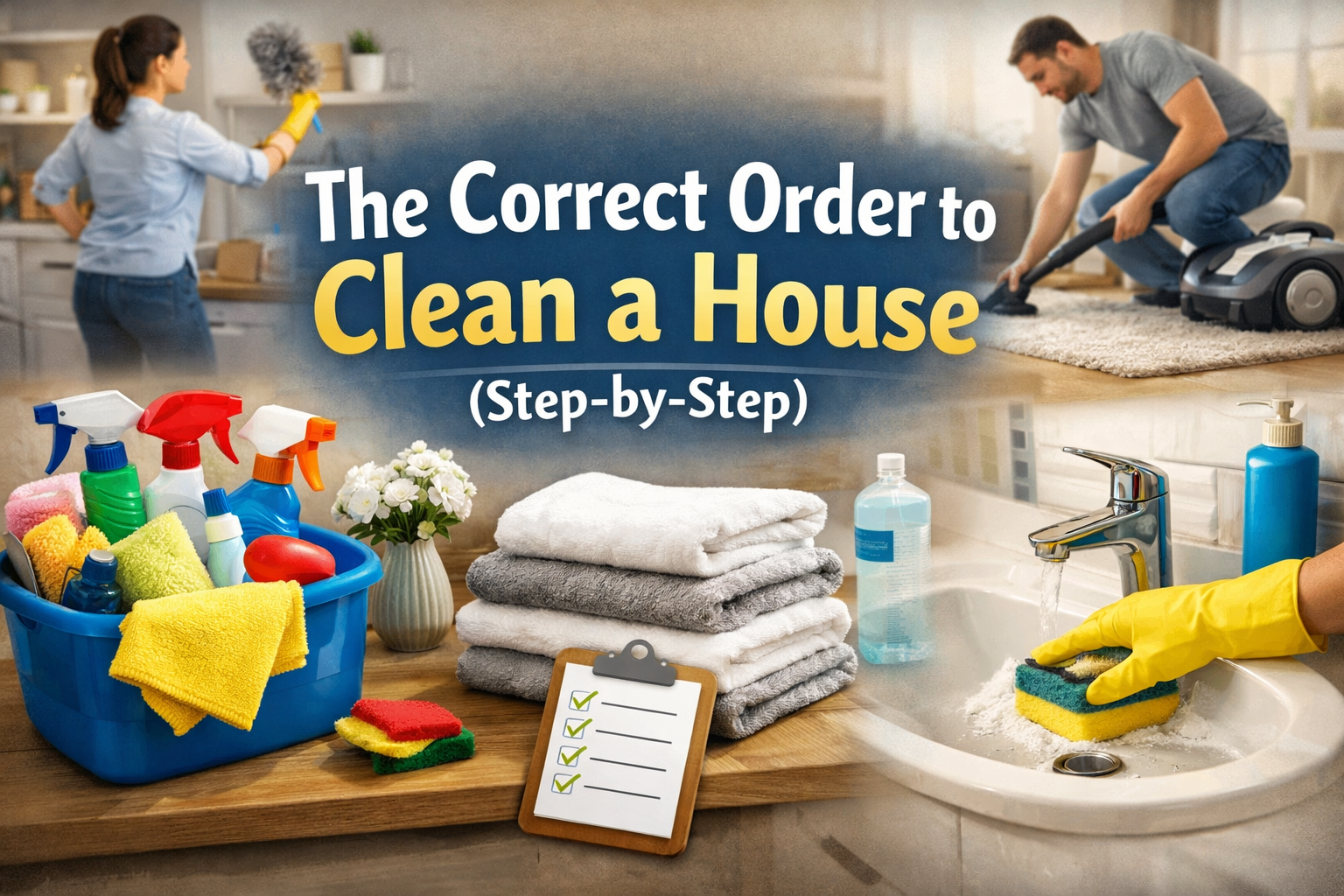 The Correct Order to Clean a House