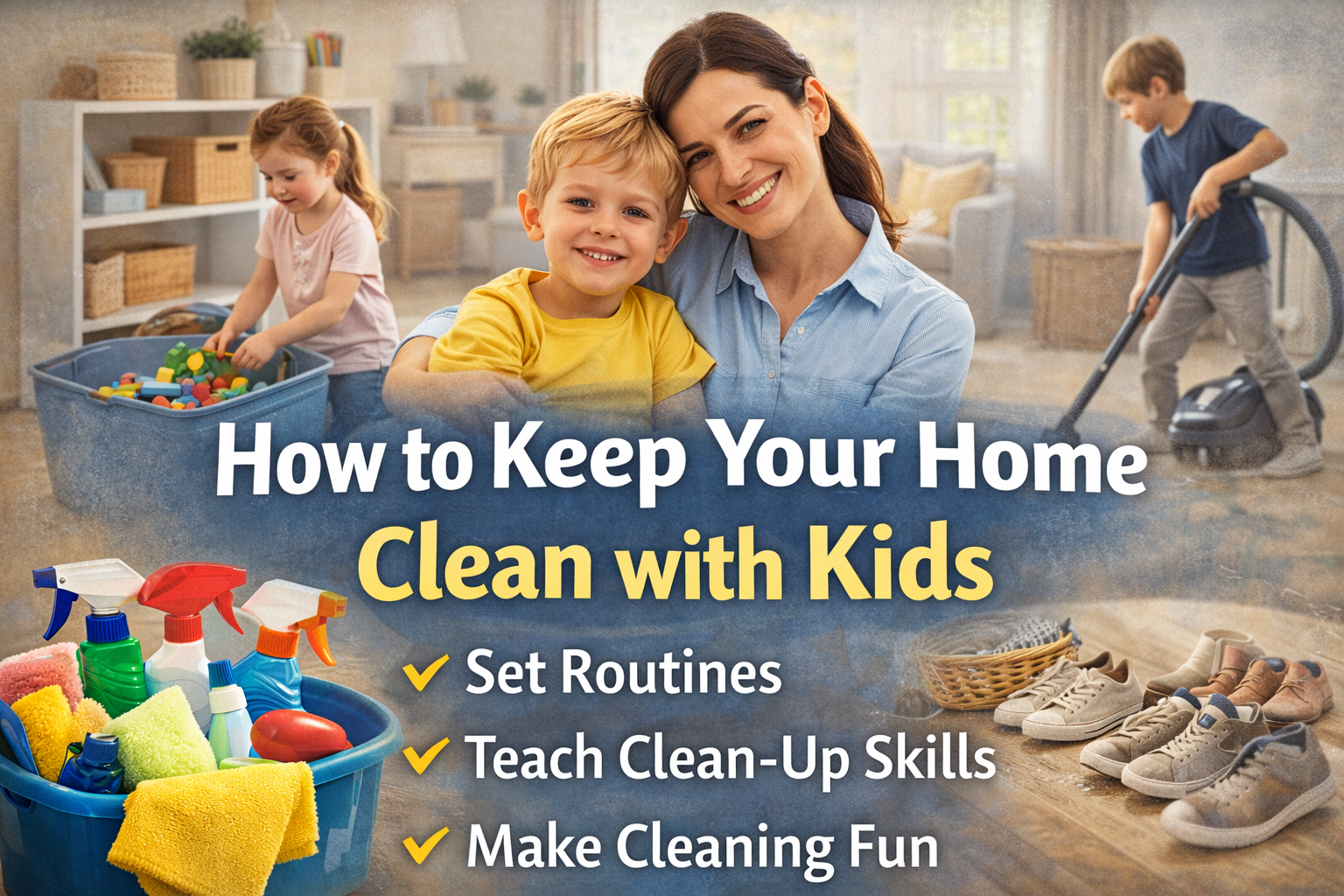 How to Keep Your Home Clean with Kids